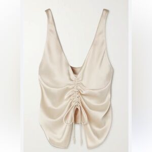 NEW WITH TAGS NANUSHKA
Klara Champagne Ruched Tank